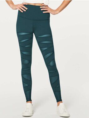 Lululemon Limited Edition Wunder Under Pant (Hi-Rise) Tech Mesh Submarine Size 6